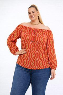 Picture of CURVY GIRL CHIFFON BLOUSE